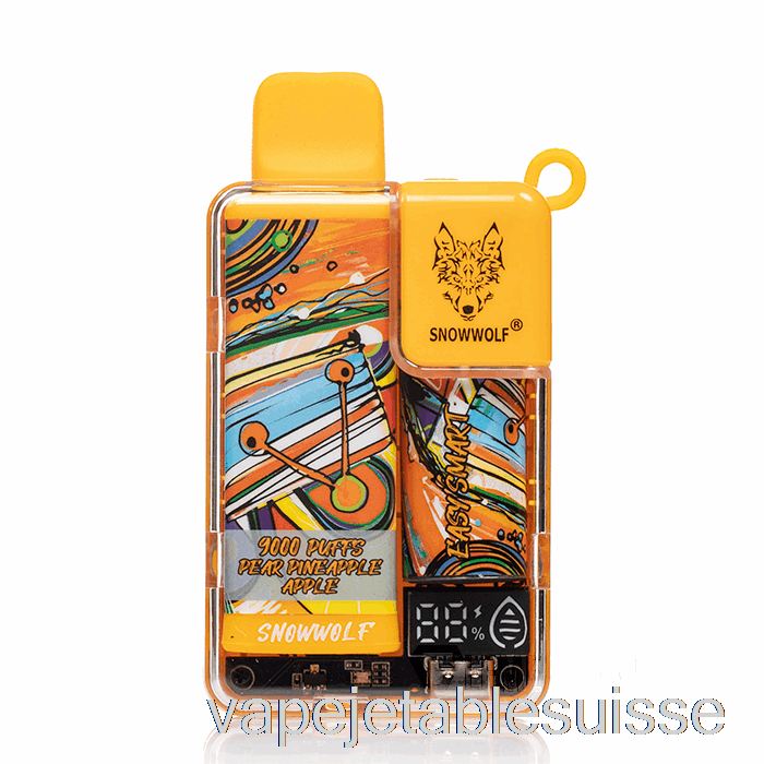 Vape Suisse Snowwolf Easy Smart Ea9000 Jetable Poire Ananas Pomme